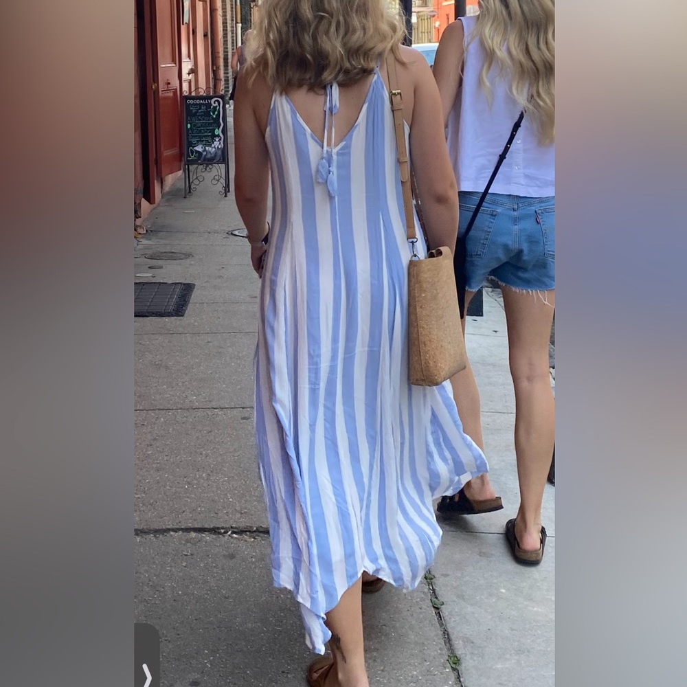 Blue and white striped dress from AE (size M) - Picture 5 of 7